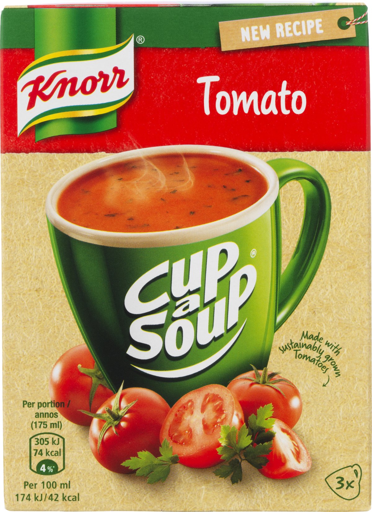 Knorr Cup A Soup Tomatsuppe Pulver 3x18 G SUPPE VIN MED MERE DK