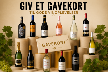 Gavekort til VINMEDMERE.DK. Se mere lige her