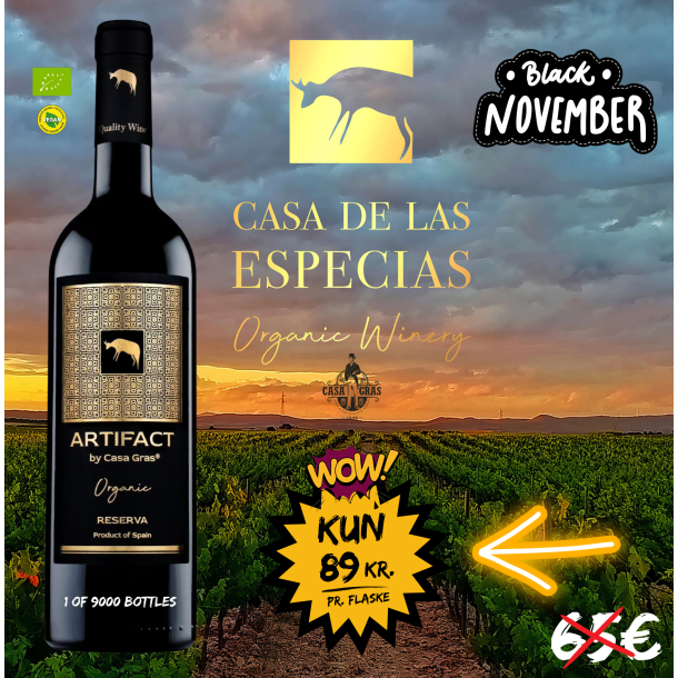 *2024 BLACK NOVEMBER* Casa Gras ARTIFACT Reserva 2020 - SPAR 70%