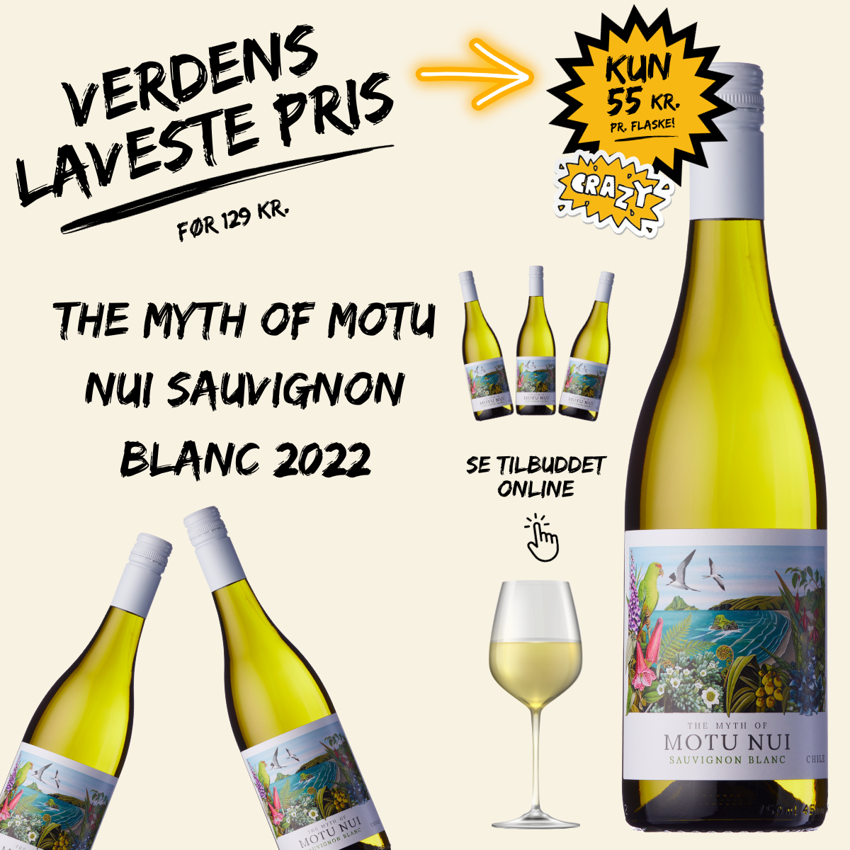 The Myth of Motu Nui Sauvignon Blanc 2022 - VINTILBUD - VIN MED MERE .DK