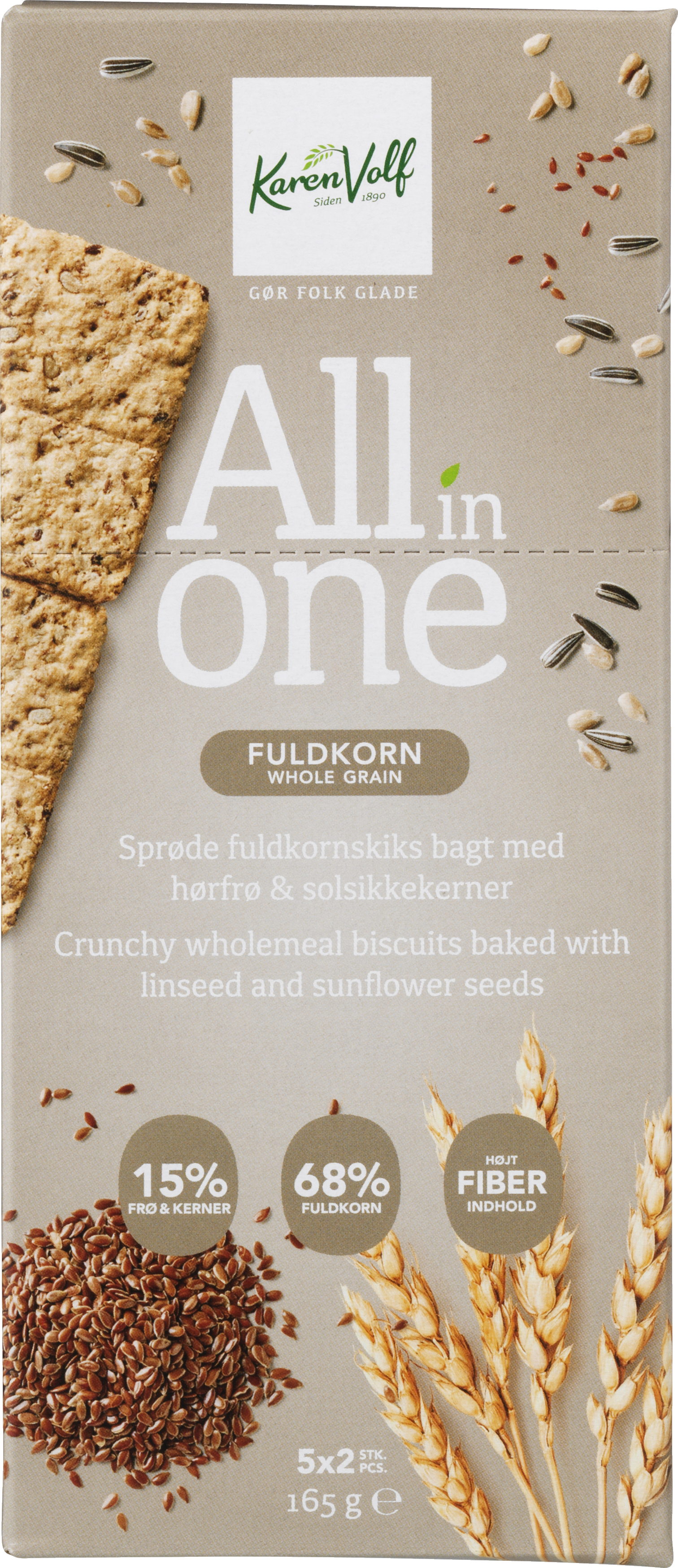 All in One Kiks Fuldkorn 165 g. - DATOVARER TILBUD VIN MERE .DK