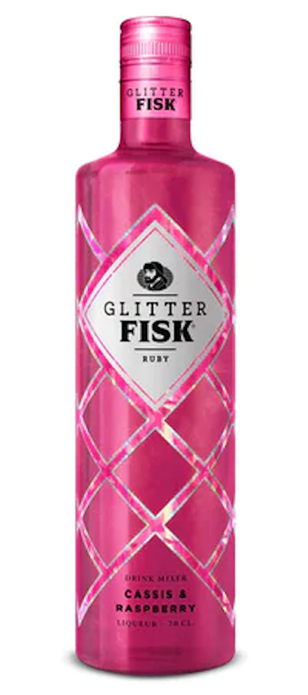 Glitter Fisk Ruby Likør 70 cl - 15% LIKØR - VIN MED MERE .DK