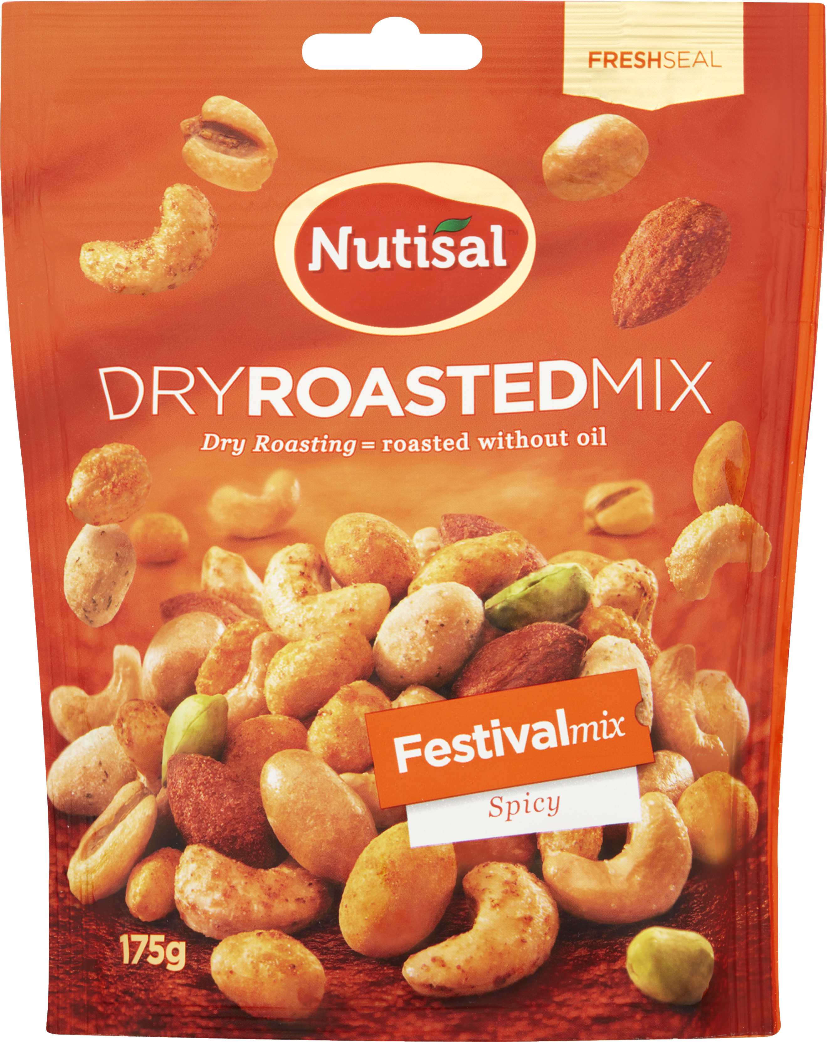 Nutisal Roasted Festival Spicy 175 g. - NØDDER MED MERE .DK