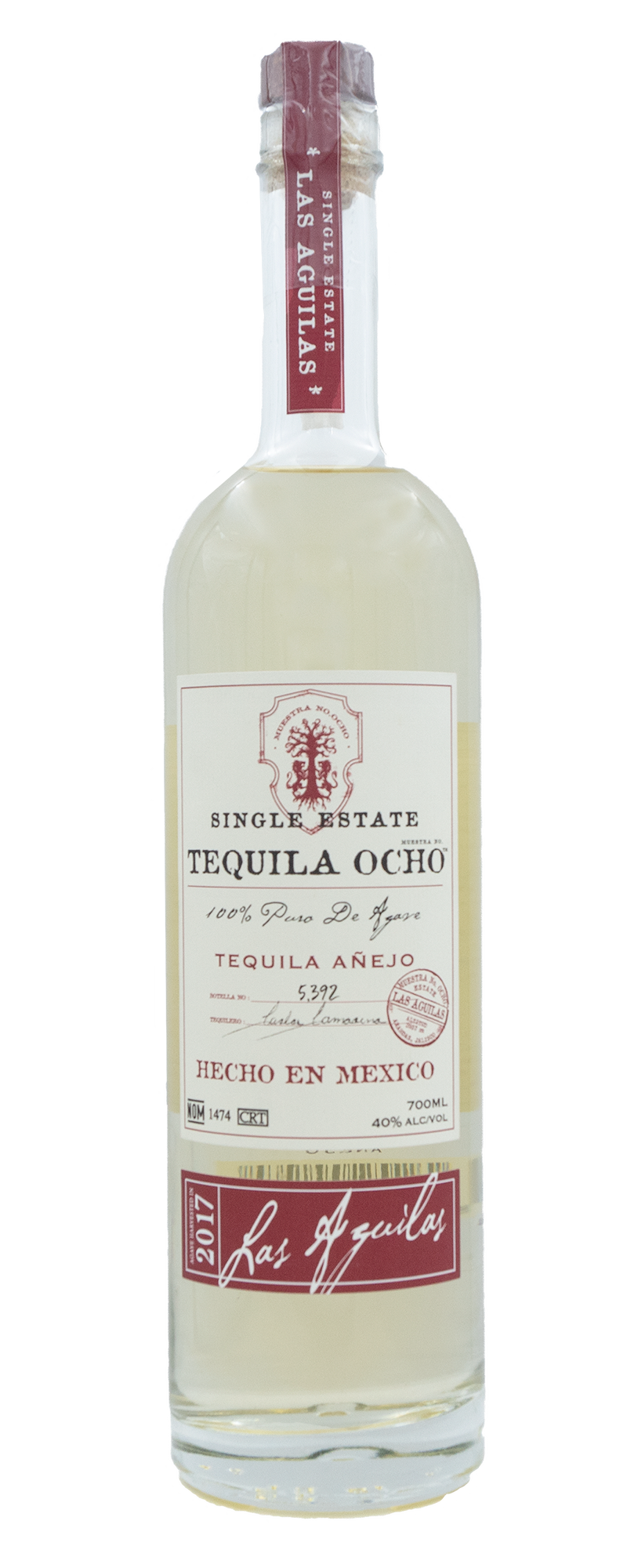 OCHO Single Estate Tequila Añejo 2017 La Aguilas 70 cl. 40 TEQUILA