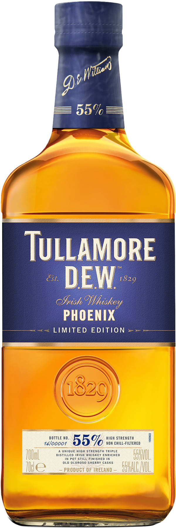 Tullamore D.E.W. Irish Whiskey Phoenix Limited Edition 70 cl. 55 IRSK WHISKEY VIN MED