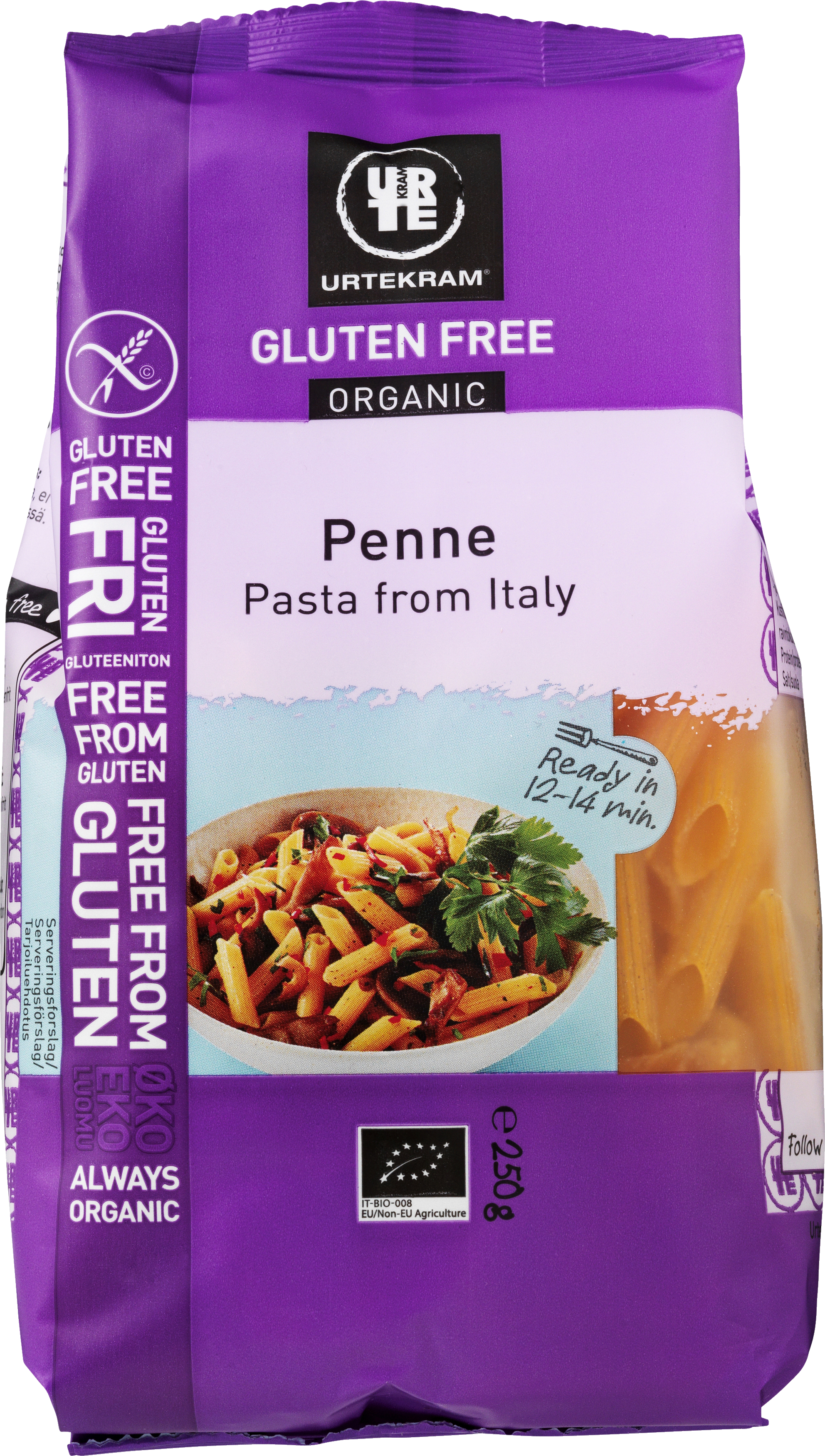 Urtekram Penne Økologisk & Glutenfri 250 g. - PASTA - VIN MED MERE .DK