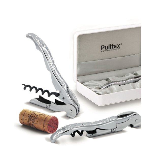 Pulltex - Proptrækker m. krystaller og stofæske