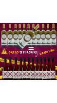12 flasker + 12 GRATIS for KUN 999 KR- SPAR 1617 KR.
