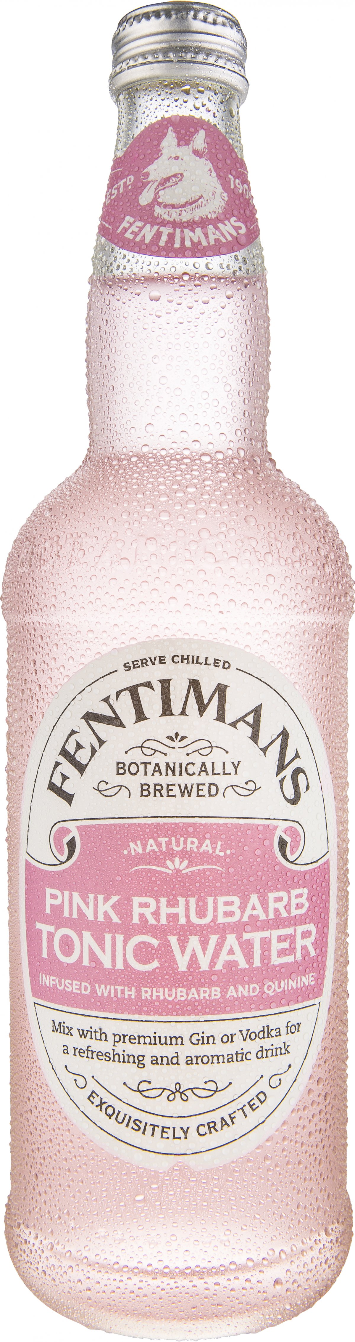 Fentimans Pink Rhubarb Tonic Water 50 cl. TONICVAND VIN MED MERE .DK