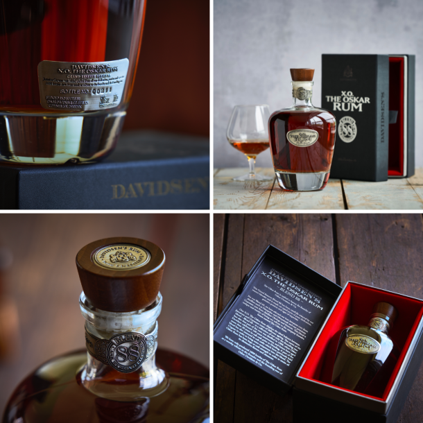 Davidsens XO The Oskar Rum Blend 88 70 cl. - 51% i Gaveske