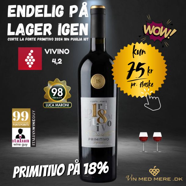 Corte La Fonte Primitivo 2024 18% Puglia IGT 
