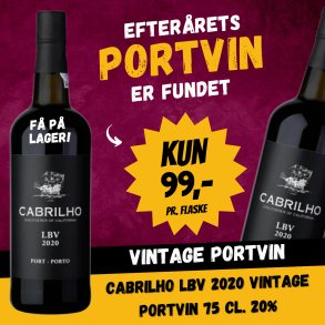 Cabrilho LBV 2020 Vintage Portvin 75 cl.  20%