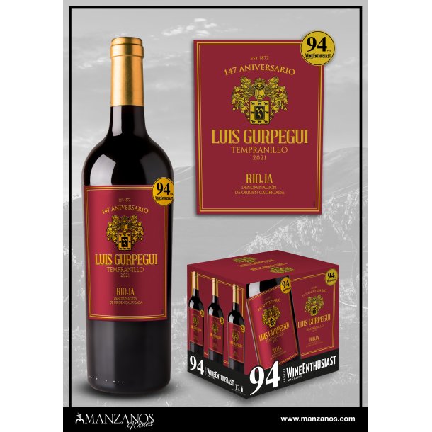 Luis Gurpegui 147 Aniversario Rioja 2021 13,5%