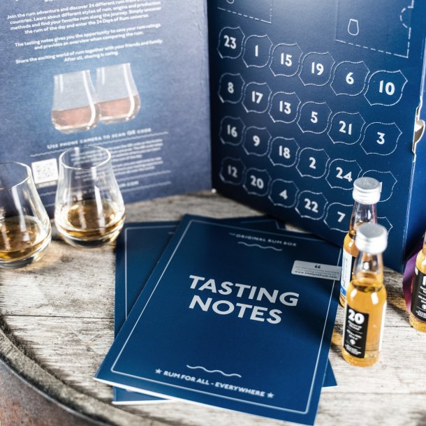 Rom Julekalender Bl - 24 Days of Rum + 2 Glas