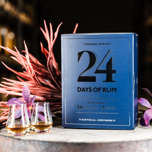 Rom Julekalender Bl - 24 Days of Rum + 2 Glas