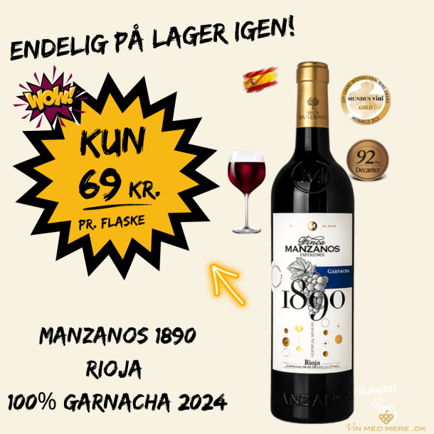  Manzanos 1890 Rioja 100% Garnacha 2024 13,5%