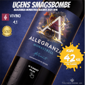 Allegranza Monastrell Alicante 2021 14%