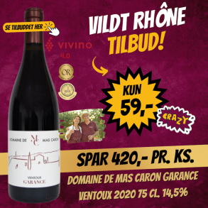 Domaine de Mas Caron Garance Ventoux 2020 75 cl. 14,5%