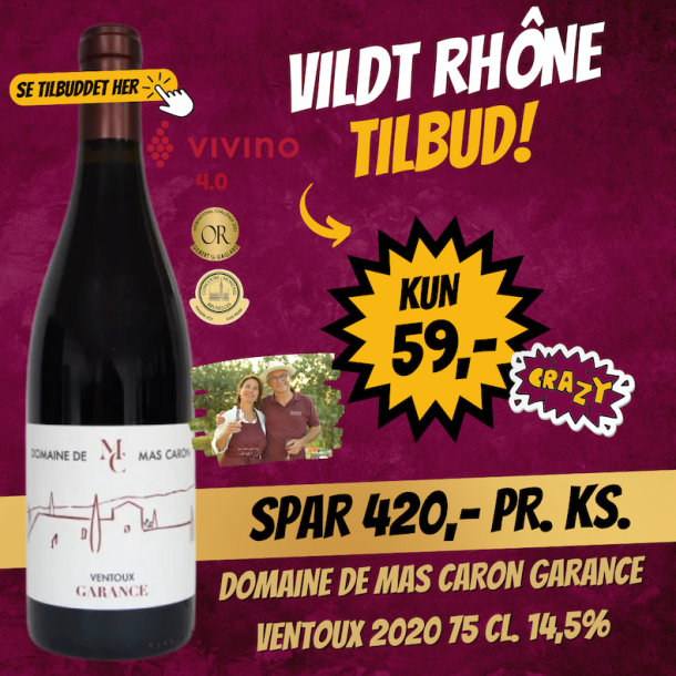 Domaine de Mas Caron Garance Ventoux 2020 75 cl. 14,5%