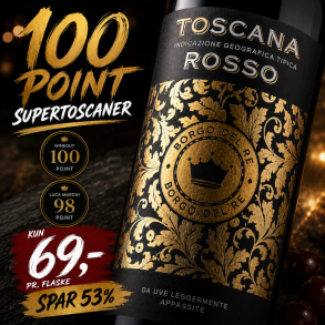 100 points Supertoscaner - Borgo Del Re 2024 13,5%