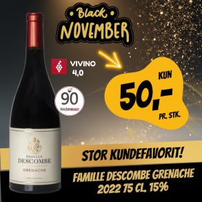 Famille Descombe Grenache 2022 75 cl. 15%