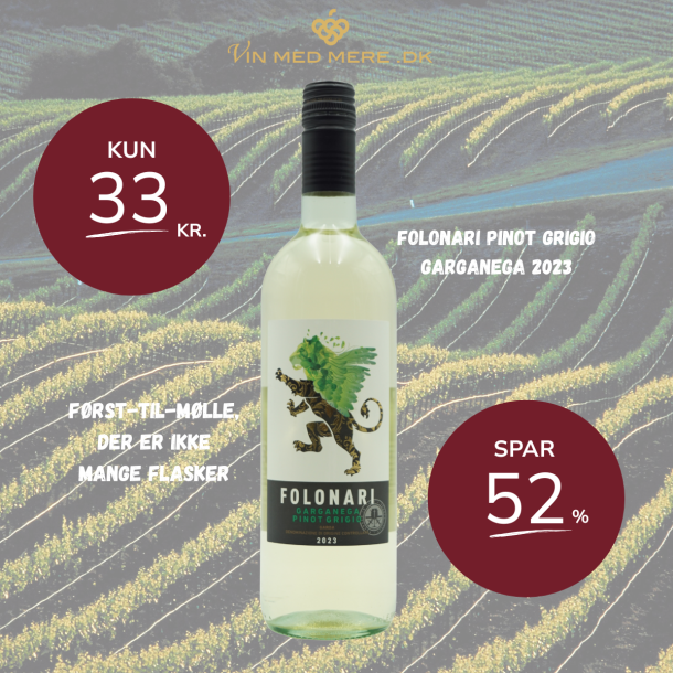Folonari Pinot Grigio / Garganega 2023 75 cl. 12%