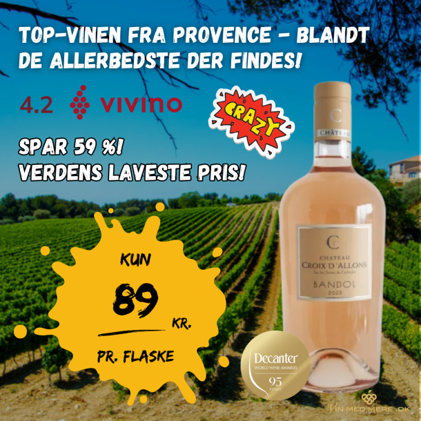 Chteau Croix d'Allons Bandol Ros 2023 - 13,8%