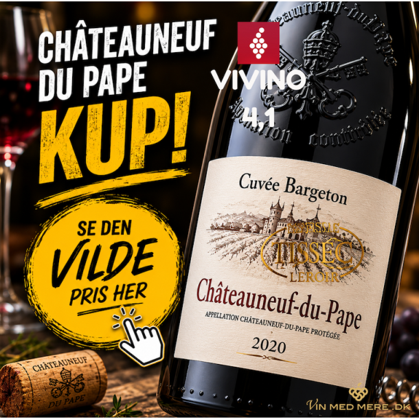 Patrick Lesec Chateauneuf du Pape Cuvee Bargeton 2020 75 cl. 15,5%
