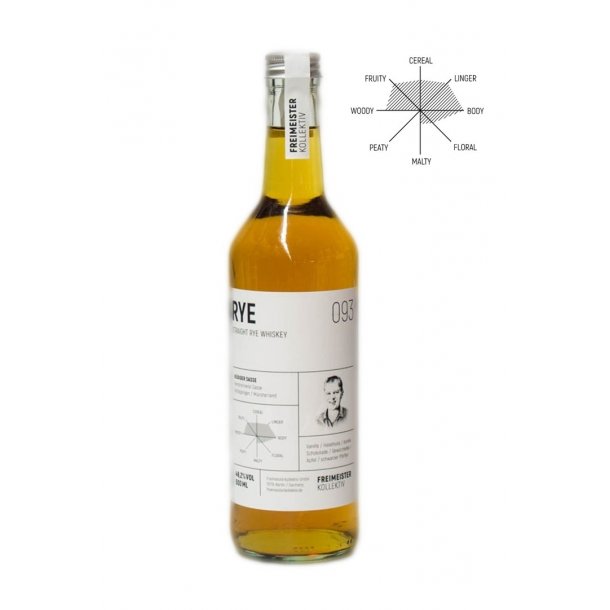Freimeister Straight Rye Whiskey 095, 50 cl. - 48,2%