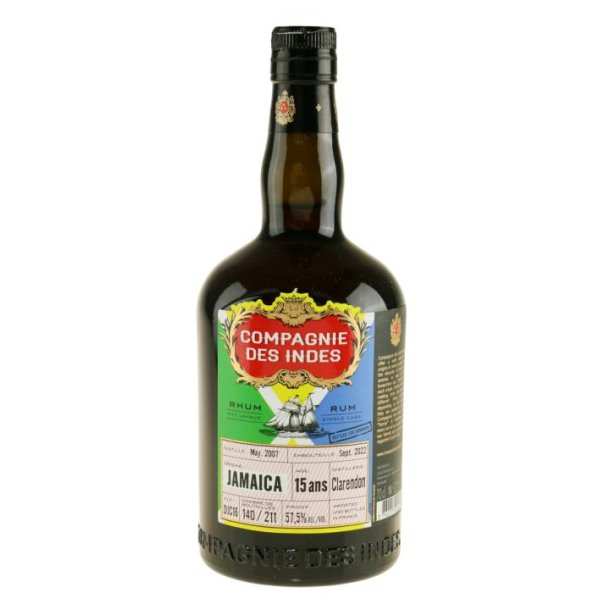 Compagnie des Indes 15 rs Jamaica Clarendon 57,5% 70 cl.