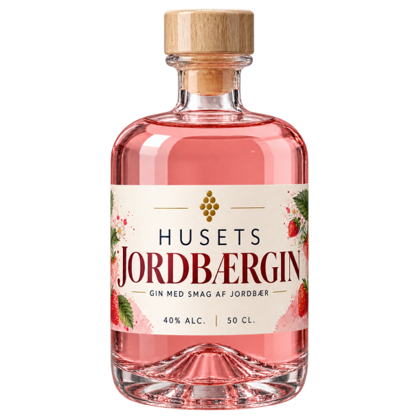 Husets jordb�r Gin 50 cl. 40%