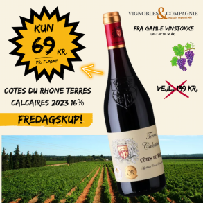 Cotes du Rhone Terres Calcaires 2023 16%