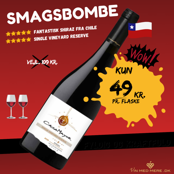 Casa Mayor Syrah Single Vineyard Reserve 2020/21 75 cl. 14%