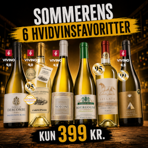 Hvid Smagekasse - 6 flasker KUN 399 kr.