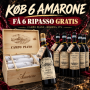 6 flasker Amarone della Valpolicella Riserva 17% Campo Piano & GRATIS 6 flasker Valpolicella Ripasso