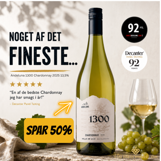 Andeluna 1300 Chardonnay 2024 13,5%