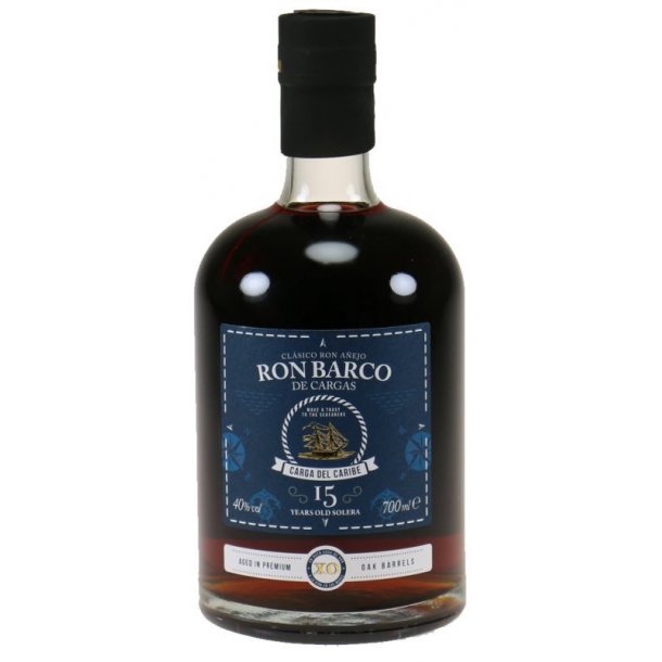 Ron Barco de Cargas 15 Years Old Rom 70 cl. - 40%