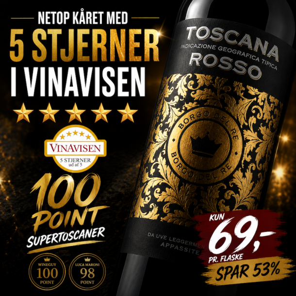 100 points Supertoscaner - Borgo Del Re 2024 13,5%