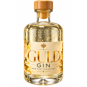 S�T EKSTRA GLIMMER P� JULEN - GIN med fint guldst�v 40% 50 cl.