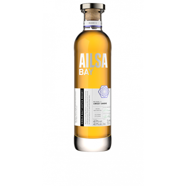 Ailsa Bay Release 1.2 Sweet Smoke Single Malt Whisky 70 cl. - 48,9%