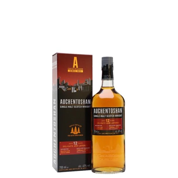Auchentoshan 12 Years Old Single Malt Scotch Whisky 70 cl. - 40%