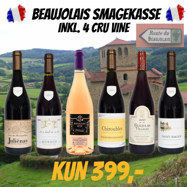 BEAUJOLAIS SMAGEKASSE 6 FL. - SPAR 635 KR.