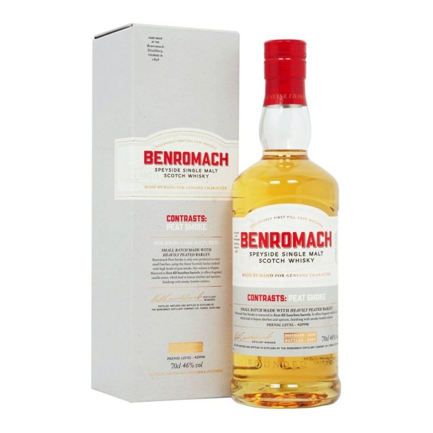 Benromach Contrasts Peat Smoke Speyside Single Malt Whisky 2009 i gaveske 70 cl. - 46%