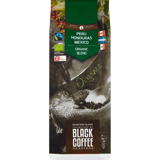 Black Coffee Roasters Organic Blend Hele Bønner 400 g. HELE