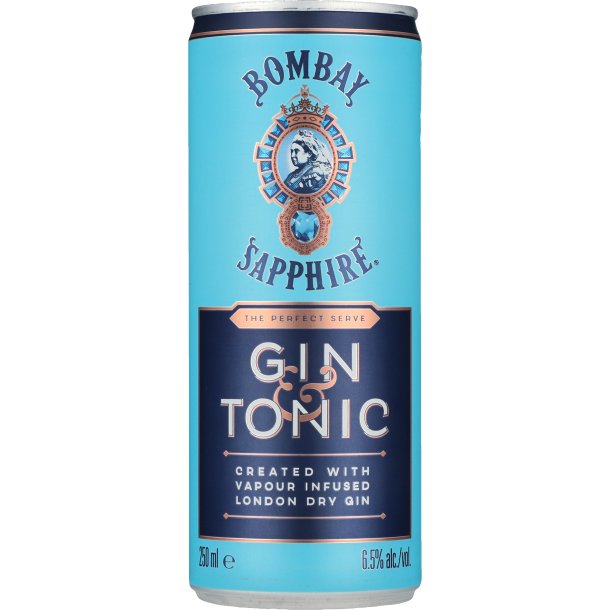 Bombay Sapphire & Tonic RTD 25 cl. - 6,5%