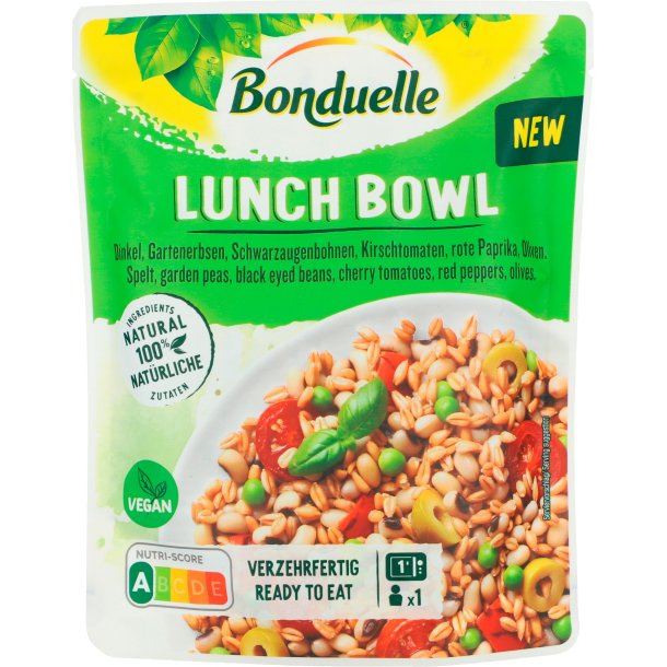 Bonduelle Lunch Bowl Vegansk Spelt 250 g. NEMME RETTER VIN MED MERE .DK
