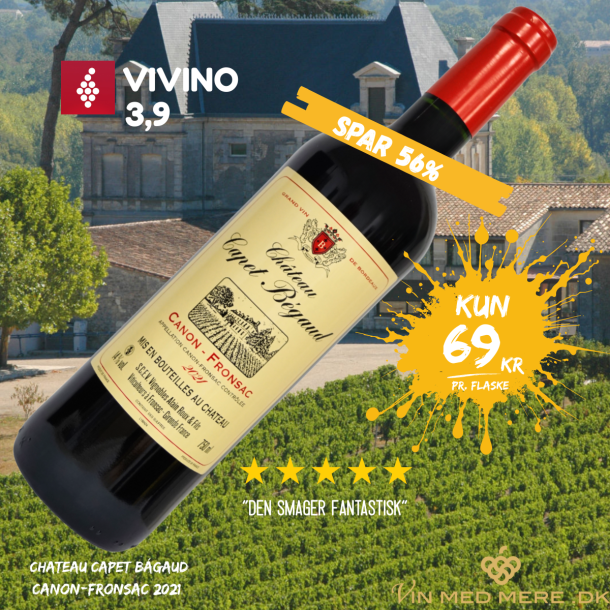 Chateau Capet Bágaud Canon-Fronsac 2021 75 cl. 14%