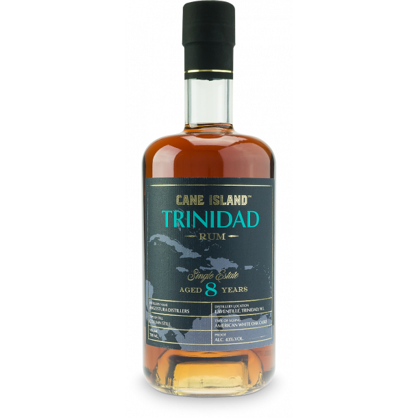Cane Island Single Estate Trinidad Rum 8 r - 43%