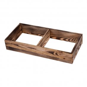 Caverack - Sokkel 60 cm - Brændt fyrretræ