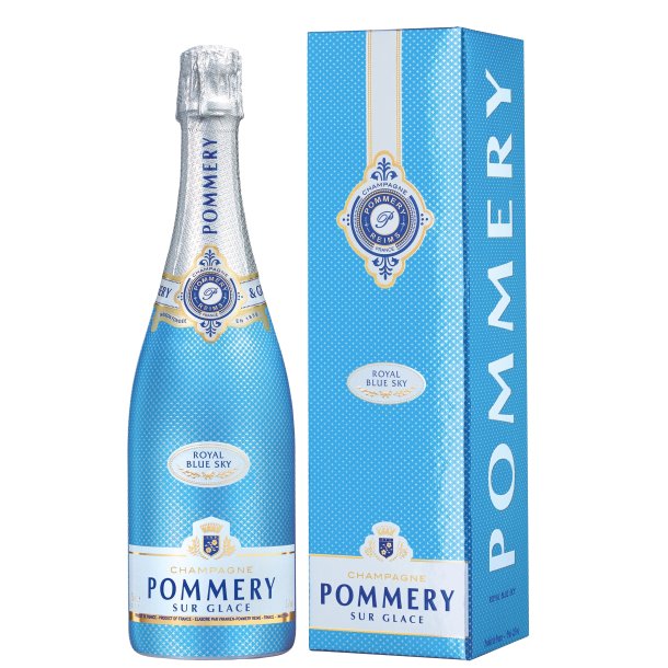 Champagne Pommery Royal Blue Skye i gaveske 75 cl. - 12,5%